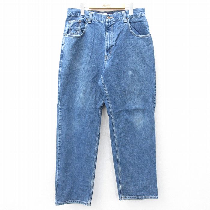 W36★古着 アリゾナジーンズ ジーンズ メンズ 00年代 00s コットン 紺 ネイビー デニム 25sep17 中古 ボトムス ジーパン Gパン ロング パンツ