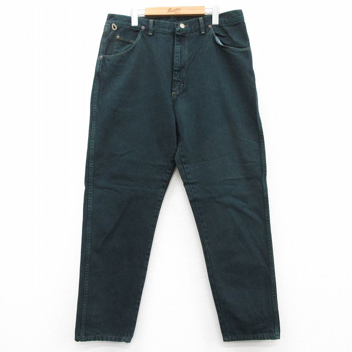 【50%OFF】ラングラー 90s ジーンズ テーパード グリーン W35 | 古着