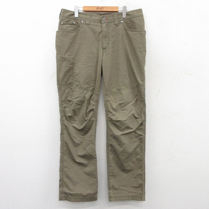 W36★古着 エルエルビーン LLBEAN パンツ メンズ 00年代 00s 緑 グリーン 25sep18 中古 ボトムス ロング