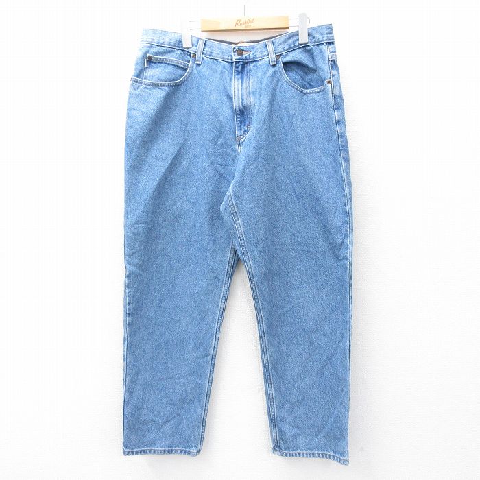 W36★古着 エルエルビーン LLBEAN ジーンズ メンズ 00年代 00s コットン 紺 ネイビー デニム 25sep20 中古 ボトムス ジーパン Gパン ロング パンツ