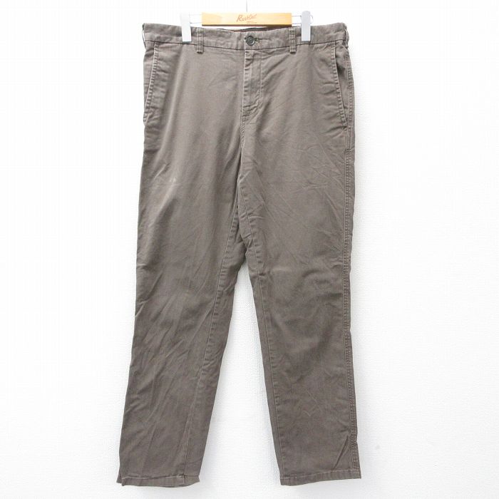 W36★古着 パンツ メンズ ベージュ系 カーキ 25sep20 中古 ボトムス ロング