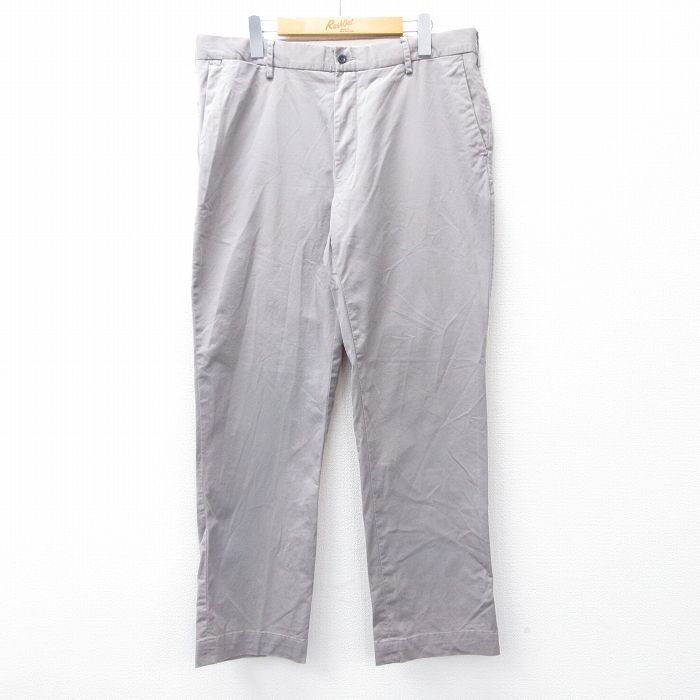 W36★古着 ラルフローレン Ralph Lauren ブランド パンツ メンズ グレー 25sep22 中古 ボトムス ロング