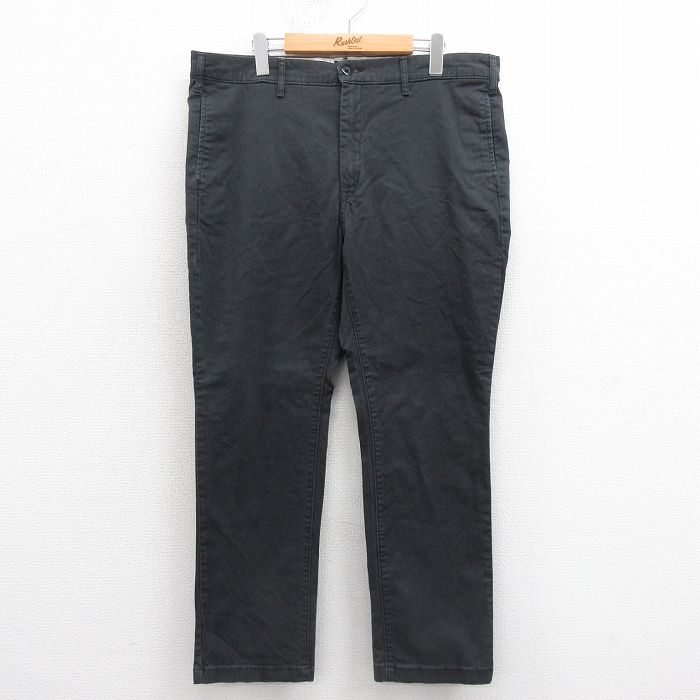 W38★古着 リーバイス Levis パンツ メンズ 黒 ブラック 25sep22 中古 ボトムス ロング