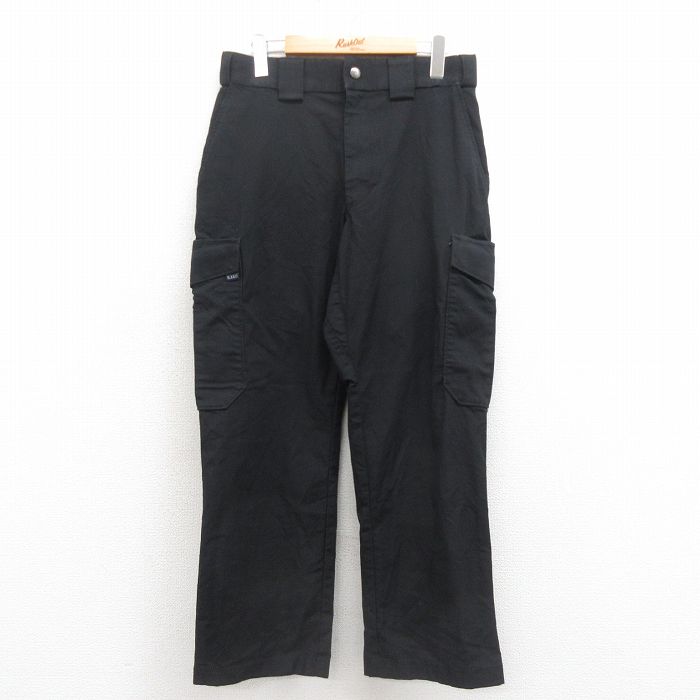W30★古着 5.11タクティカル カーゴ パンツ メンズ リップストップ 黒 ブラック 25sep25 中古 ボトムス ロング