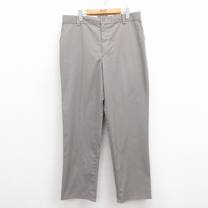 W36★古着 ワーク パンツ メンズ 90年代 90s USA製 グレー 25sep25 中古 ボトムス ロング