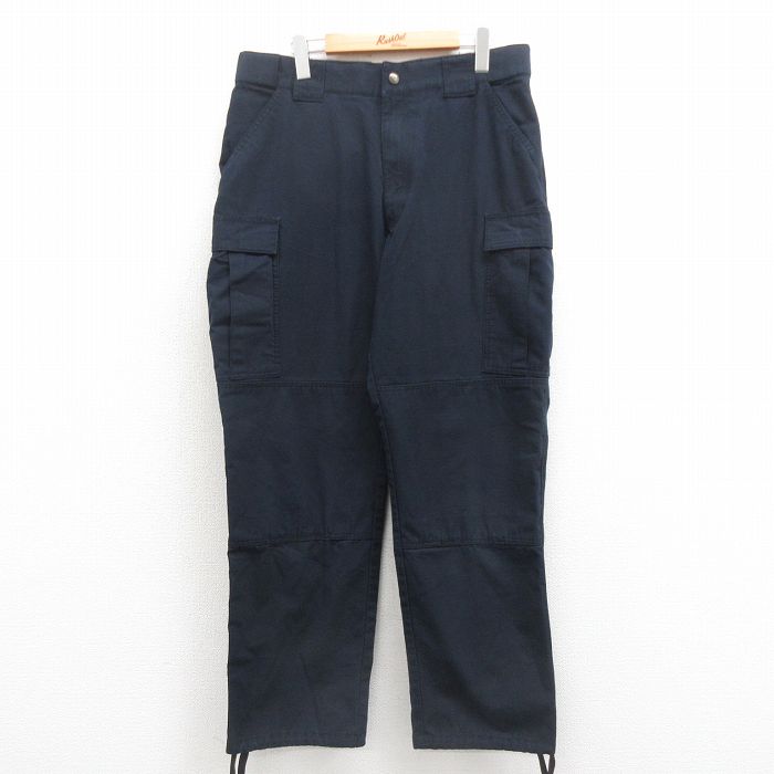 W34★古着 5.11タクティカル カーゴ パンツ メンズ リップストップ 紺 ネイビー 25sep25 中古 ボトムス ロング