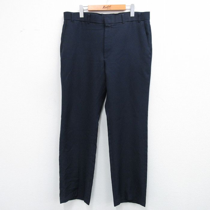 W38★古着 リーバイス Levis アクション スラックス パンツ メンズ 80年代 80s タロン 濃紺 ネイビー 【spe】 25sep29 中古 ボトムス ロング