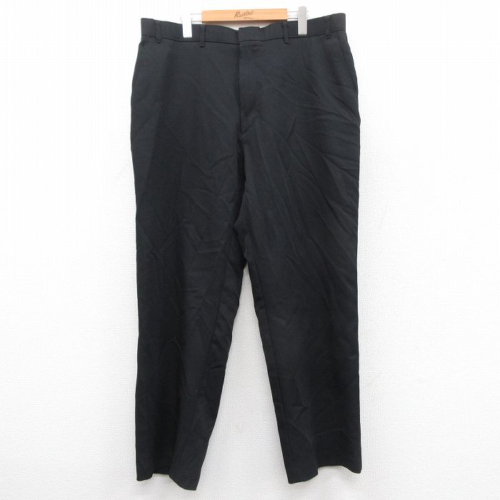 W38★古着 リーバイス Levis アクション スラックス パンツ メンズ 80年代 80s USA製 黒 ブラック 【spe】 25oct01 中古 ボトムス ロング