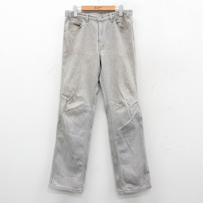W31★古着 リーバイス Levis ジーンズ メンズ 00年代 00s コットン グレー デニム 25oct03 中古 ボトムス ジーパン Gパン ロング パンツ
