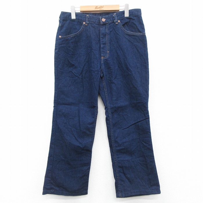 【50%OFF】W34 ジーンズ ネイビー | 古着