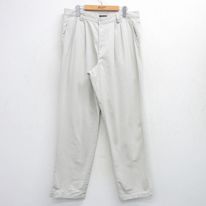W35★古着 ドッカーズ パンツ メンズ 薄ベージュ カーキ 25oct08 中古 ボトムス ロング