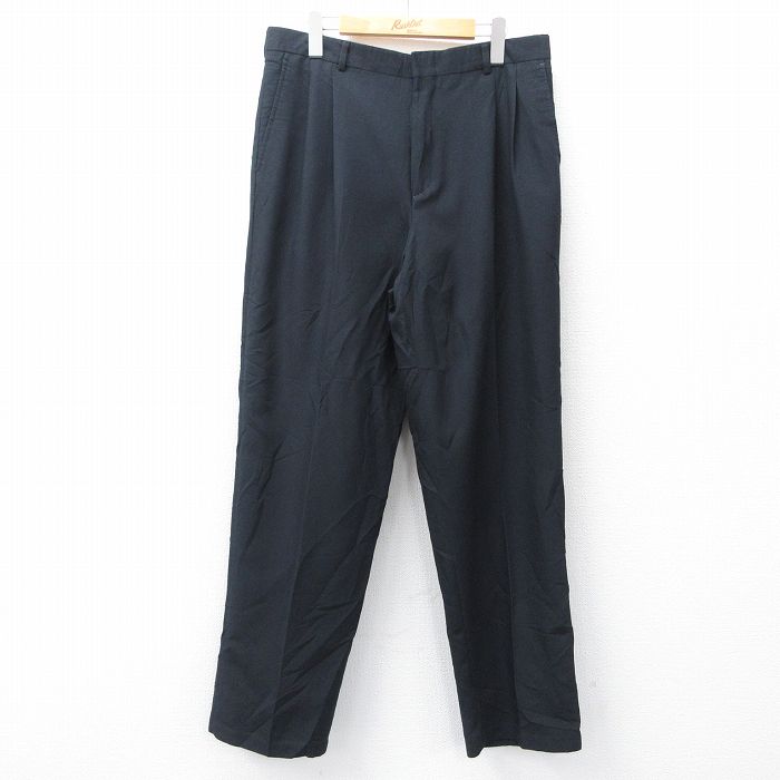 W33★古着 リーバイス Levis スラックス パンツ メンズ 90年代 90s TRAVELERS 黒 ブラック 【spe】 25oct16 中古 ボトムス ロング
