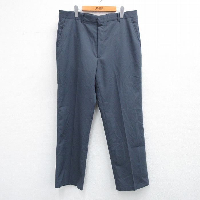 【20%OFF】W36★古着 スラックス パンツ メンズ 80年代 80s USA製 タロン 濃グレー 25oct30 中古 ボトムス ロング