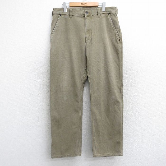 W35★古着 パタゴニア patagonia ペインター パンツ メンズ ダック地 濃ベージュ カーキ 25nov01 中古 ボトムス ロング