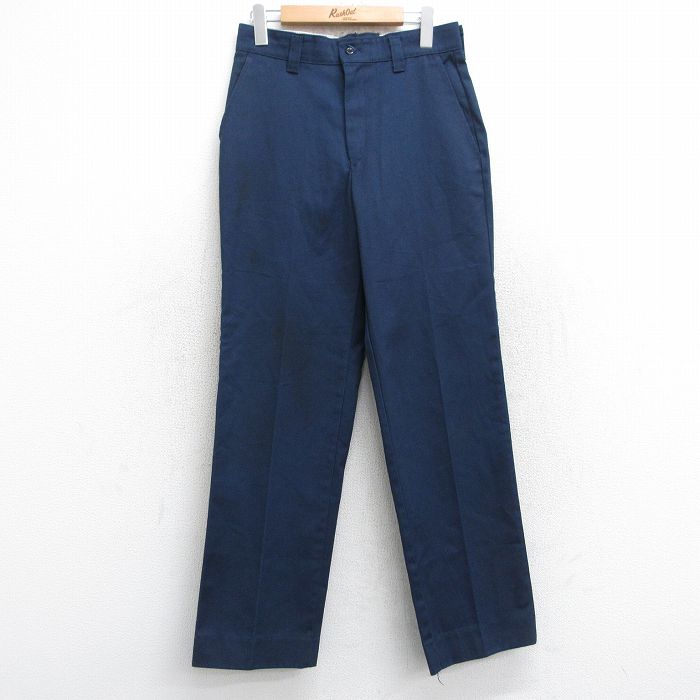 W29★古着 ビッグベン BIG BEN ワーク パンツ メンズ 80年代 80s USA製 紺 ネイビー 25nov01 中古 ボトムス ロング