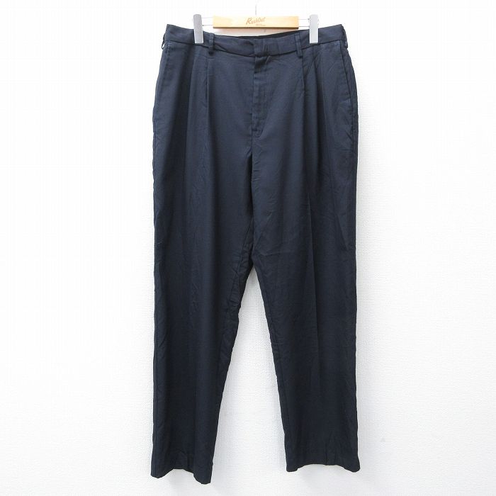 【50%OFF】W34 パンツ ネイビー | 古着