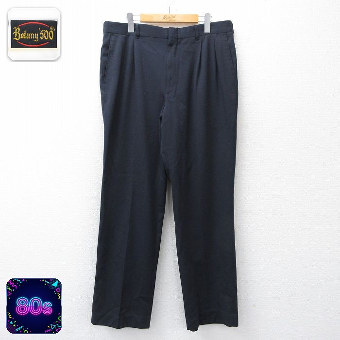 80s パンツ ネイビー W35 | 古着