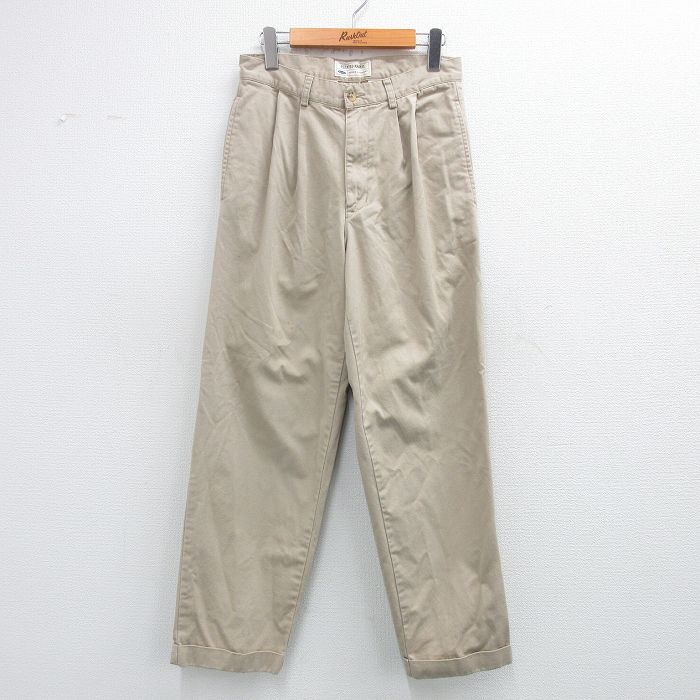 W28★古着 オールドネイビー OLD NAVY パンツ メンズ コットン ベージュ 25nov11