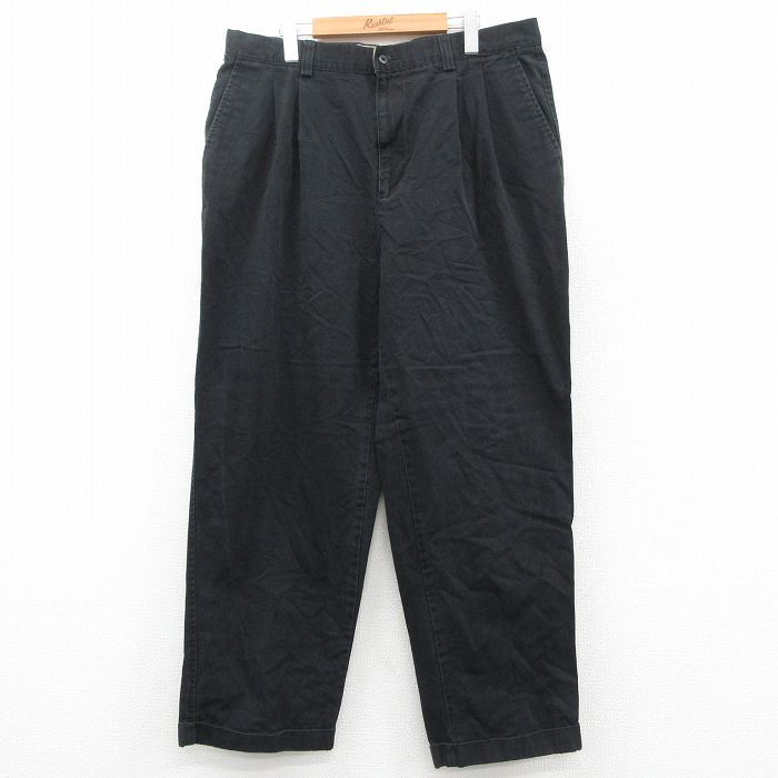 W37★古着 ギャップ GAP パンツ メンズ 00年代 00s コットン 黒 25nov12