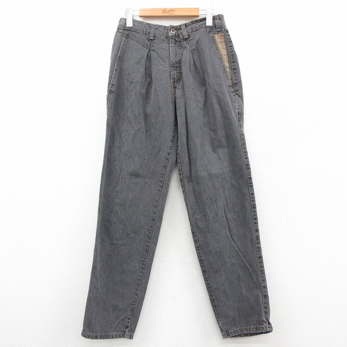 W30★古着 リーバイス Levis シルバータブ ジーンズ メンズ 90年代 90s コットン USA製 黒 デニム【spe】 25nov17