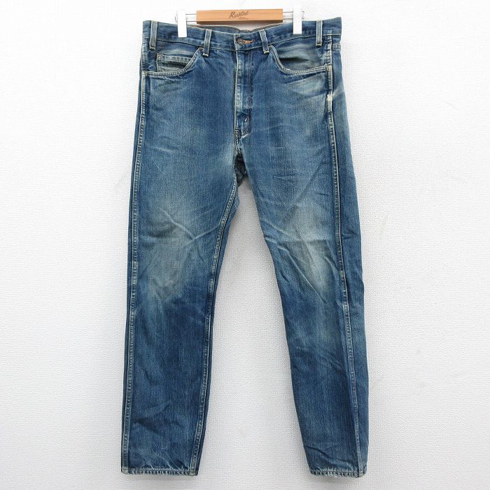 【20%OFF】W38★古着 リーバイス Levis 605 ジーンズ メンズ ヒゲ コットン タロン 紺 デニム 25nov19
