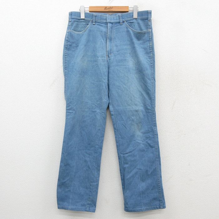 パンツ 90s ヒゲ ネイビー W33 | 古着