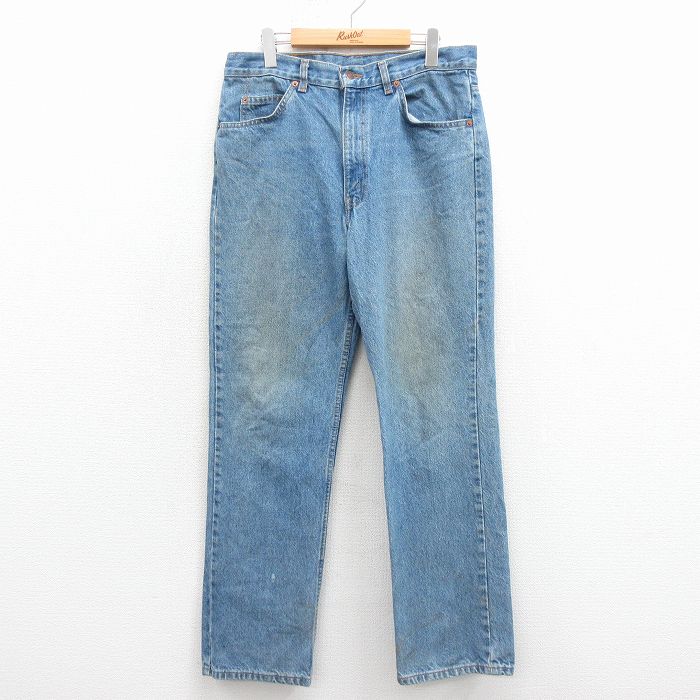 W34★古着 リーバイス Levis ジーンズ メンズ 00年代 00s コットン カナダ製 紺 デニム 25nov22