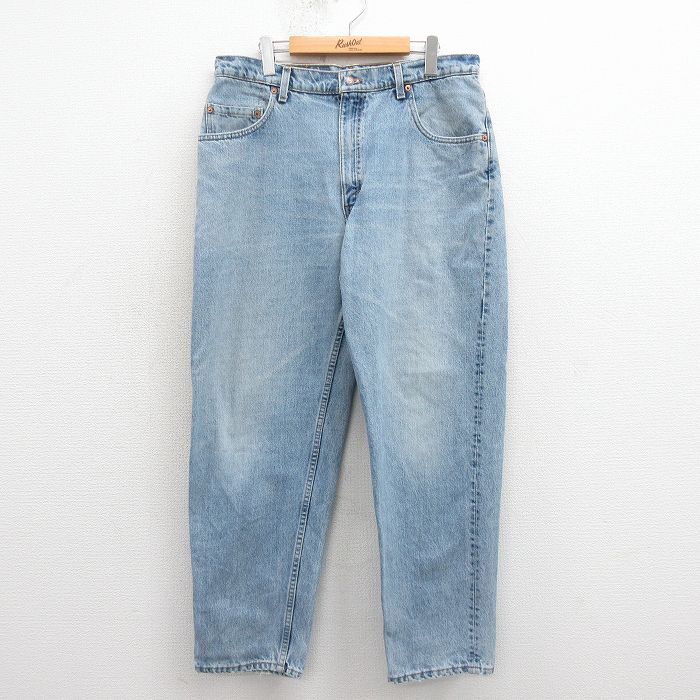 W34★古着 リーバイス Levis 560 ジーンズ メンズ 90年代 90s テーパード コットン USA製 紺 デニム【spe】 25nov22