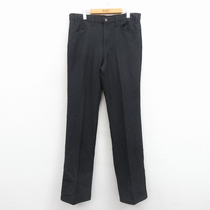 W36★古着 リーバイス Levis 517 パンツ メンズ 80年代 80s ブーツカット USA製 黒 25nov22