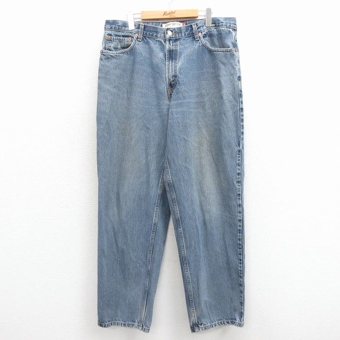 W37★古着 リーバイス Levis 560 ジーンズ メンズ ヒゲ テーパード コットン 紺 デニム 25nov22