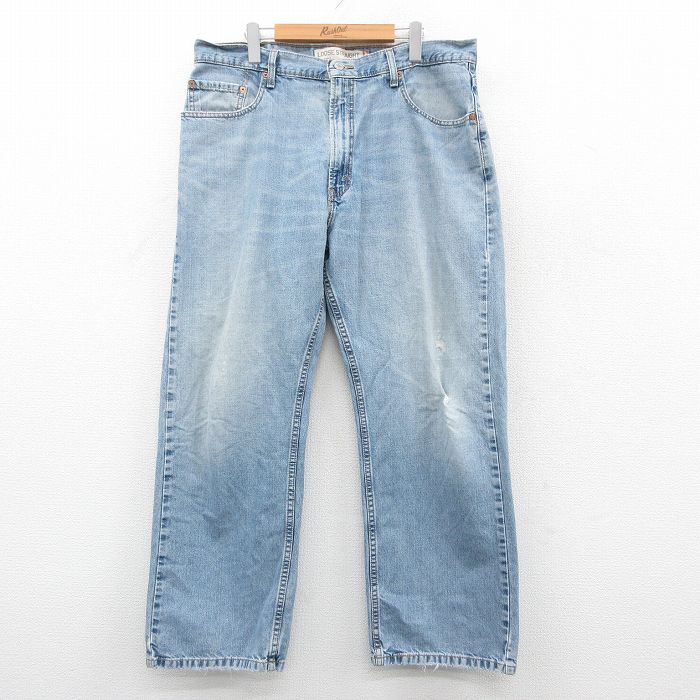 W36★古着 リーバイス Levis 569 ジーンズ メンズ ヒゲ コットン 薄紺 デニム 25nov25