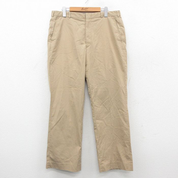 【20%OFF】W34★古着 ランズエンド スラックス パンツ メンズ 80年代 80s タロン ベージュ【spe】 25nov25
