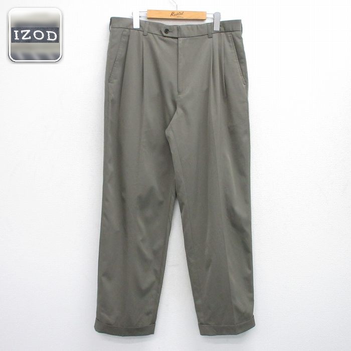 IZOD パンツ ブラウン W35 | 古着