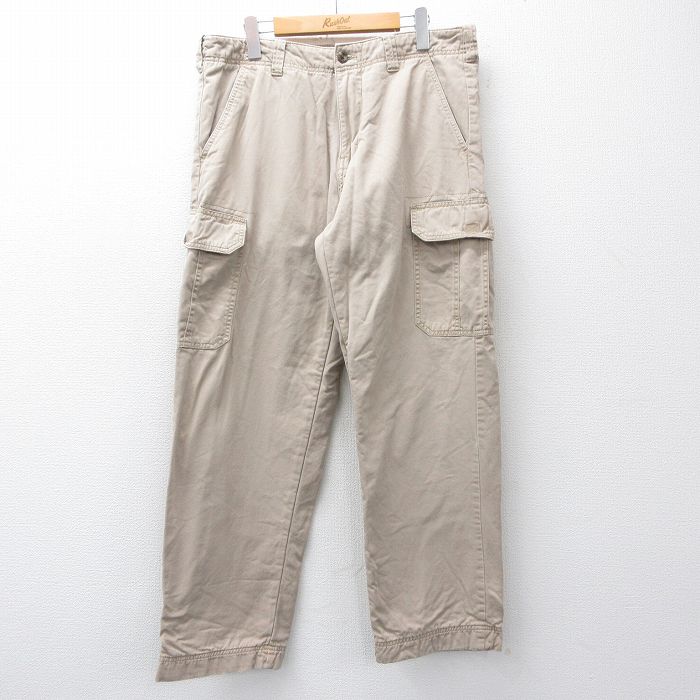 【20%OFF】W36★古着 レッドヘッド カーゴ パンツ メンズ コットン ベージュ 内側フランネル 25nov27