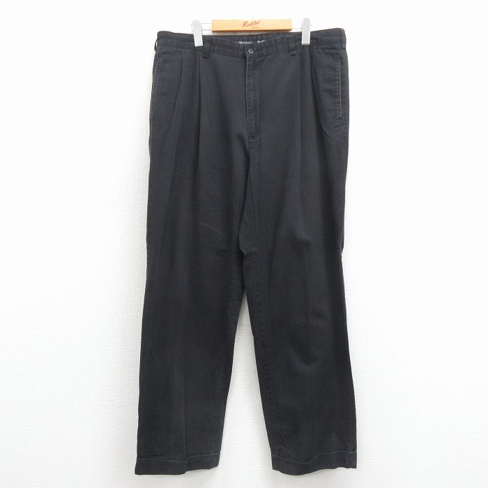 W37★古着 ラルフローレン ブランド チノ パンツ チノパン メンズ コットン 黒【spe】 25dec01