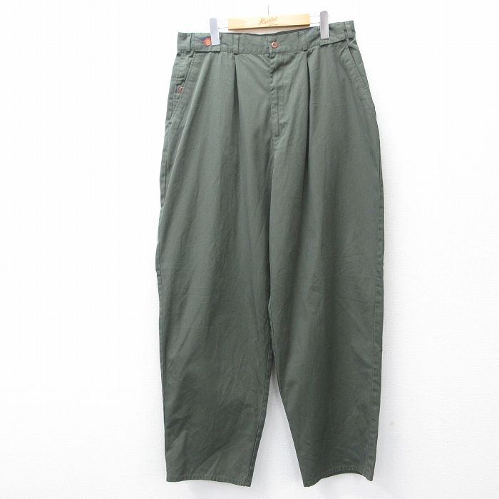 【20%OFF】W36★古着 ビューグルボーイ パンツ メンズ 00年代 00s 緑系【spe】 25dec03