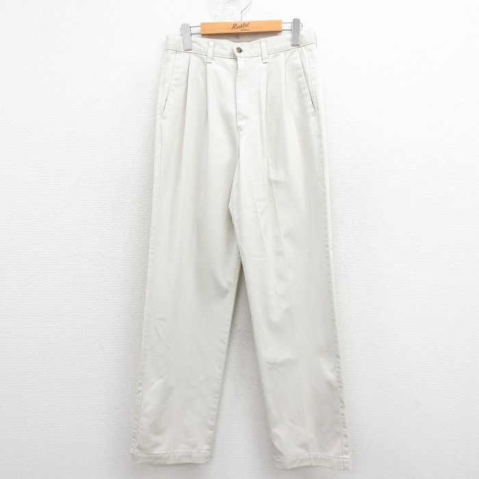 【20%OFF】W30★古着 ドッカーズ パンツ メンズ 90年代 90s コットン USA製 白【spe】 25dec03
