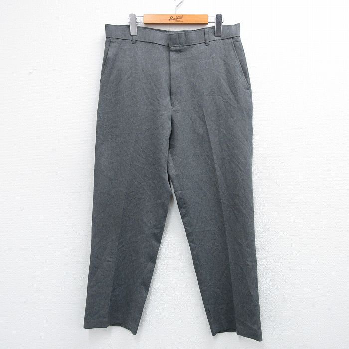 W34★古着 リーバイス Levis アクション スラックス パンツ メンズ 80年代 80s グレー【spe】 25dec04