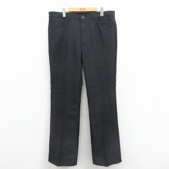 W38★古着 リーバイス Levis 517 パンツ メンズ 80年代 80s ブーツカット USA製 タロン 黒【spe】 25dec06