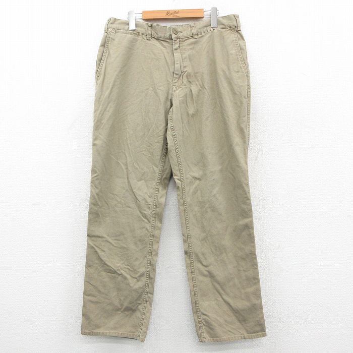 W34★古着 パタゴニア patagonia パンツ メンズ ダック地 オーガニックコットン ベージュ 25dec08
