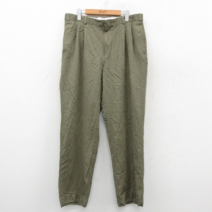 エルエルビーン W36 スラックス グリーン | 古着