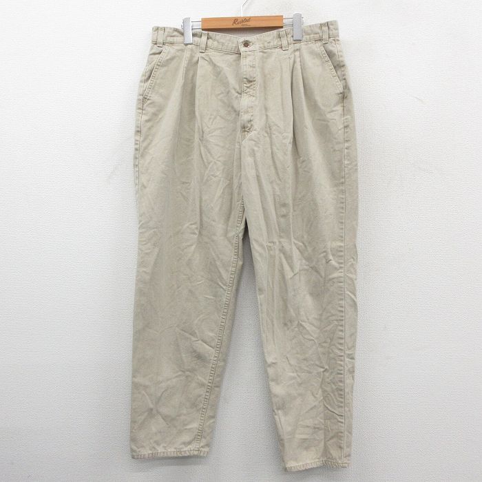 W36★古着 リーバイス Levis パンツ メンズ シルバータブ ダック地 薄ベージュ【spe】 25dec23