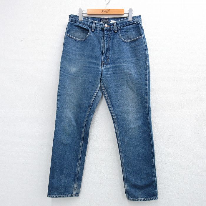 ベーシックエディションズ 90s ジーンズ ヒゲ ネイビー W31 | 古着