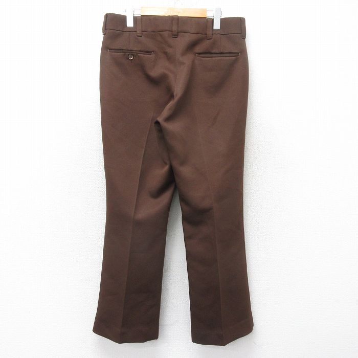 古着通販 W35☆古着 FARAH スラックス パンツ メンズ 80年代 80s 茶