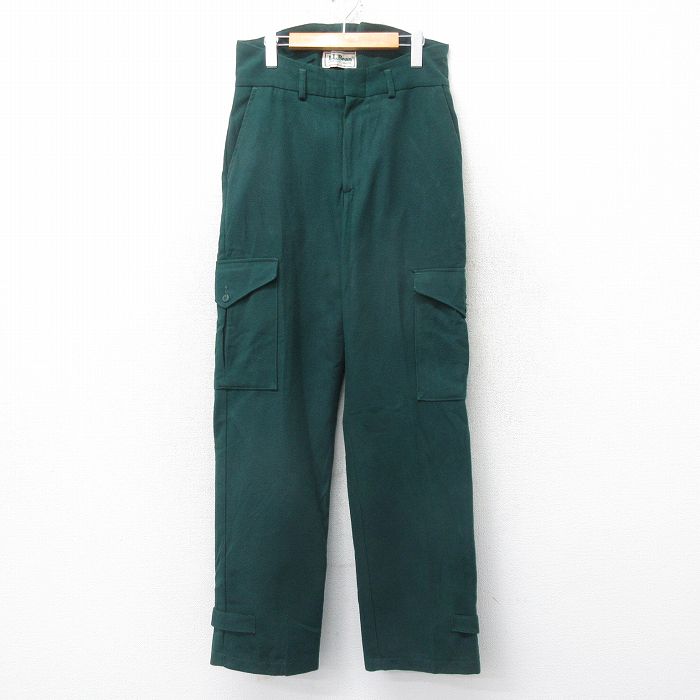 エルエルビーン 80s パンツ 内側キルティング グリーン W32 | 古着