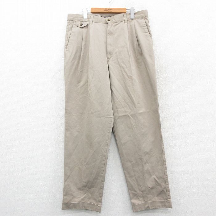 W36★古着 ドッカーズ パンツ メンズ 90年代 90s コットン USA製 ベージュ【spe】 26jan30