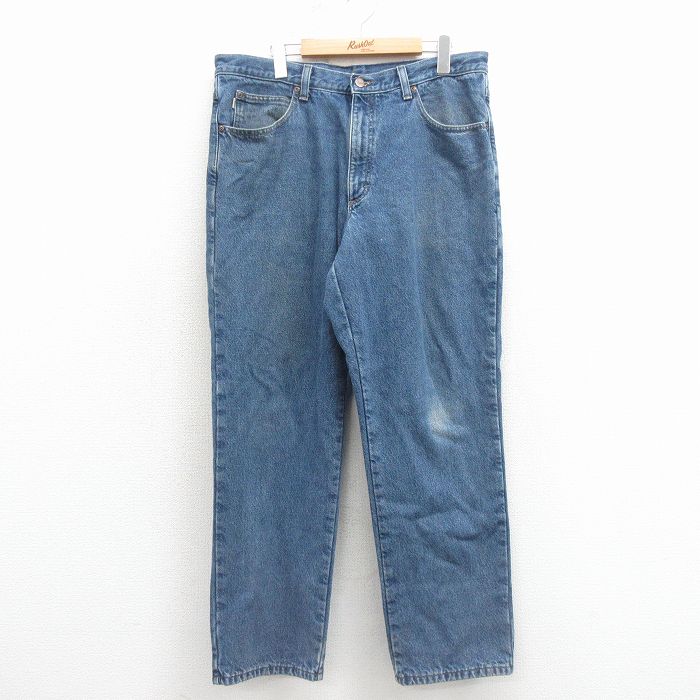 エルエルビーン 00s ジーンズ 内側フランネル ネイビー W36 | 古着