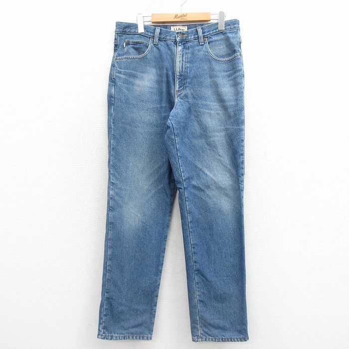 エルエルビーン 00s ジーンズ ヒゲ ネイビー W34 | 古着
