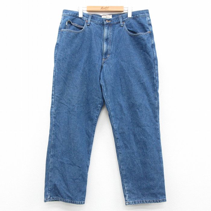 エルエルビーン 00s ジーンズ 内側フランネル ネイビー W38 | 古着