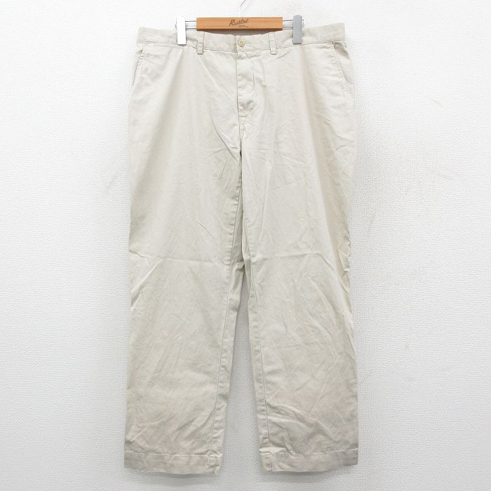 W38★古着 ラルフローレン ブランド パンツ メンズ 90年代 90s SUFFIELD コットン ベージュ 26feb05